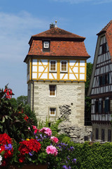 Fototapeta na wymiar Wehrturm von Vellberg, Baden Württemberg, Deutschland