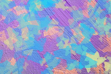 Vivid  painting closeup texture background with brush strokes. For creative patterns. background, wallpaper, web, print, posters, postcards, design ideas. Creative and interesting.