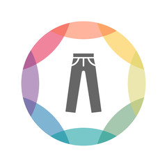 farbiges Icon - Hose