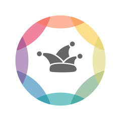 farbiges Icon - Karneval