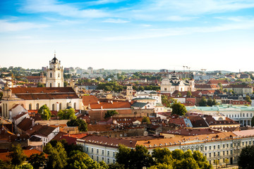 Obraz premium antique building view in Old Town Vilnius, Lithuanian