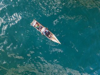 Fototapeta premium San Juan La Laguna, Lake Atitlan, Guatemala - November 4, 2017: Fisherman on the Lake Atitlan