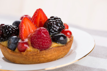 Strawberries tart