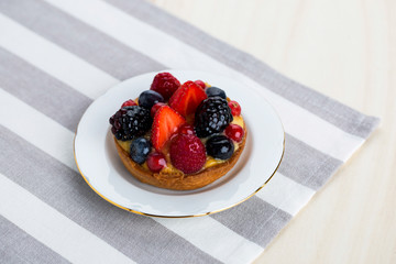 Strawberries tart