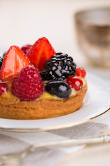 Strawberries tart
