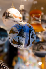 Colorful Christmas market in Strasbourg, Alsace