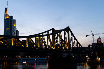Fototapeta premium Eiserner Steg, Frankfurt am Main