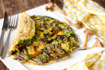 omelette aux champignons 3
