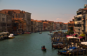 Early morning in Venice. The Grand Canal.