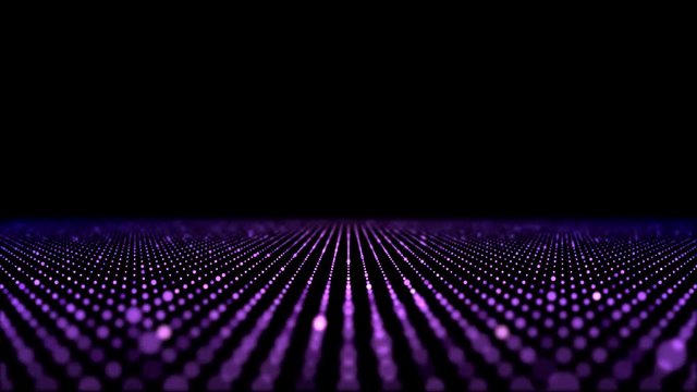 Colorful Flashing Floor LED Travel Animation - Loop Purple