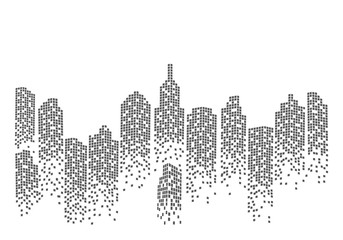 City skyline backgroud illustration