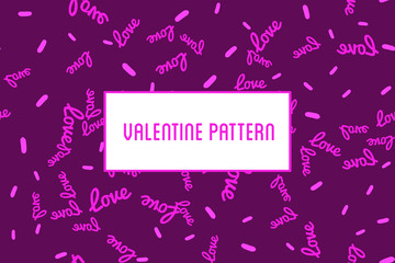 Vector heart seamless pattern. St Valentine red background of hearts hand drawn art icons. Design for Valentines day greeting love card. © Relineo