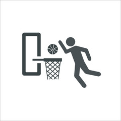 Basketball. Sport icon.  Illustration
