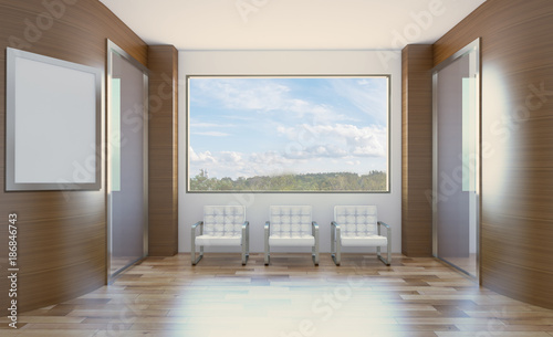 Open space office interior with like conference room. Mockup. 3D ... Open space office interior with like conference room. Mockup. 3D ...