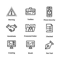Set of high quality line icon. Icon for web and user interface