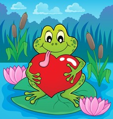 Valentine frog theme image 4