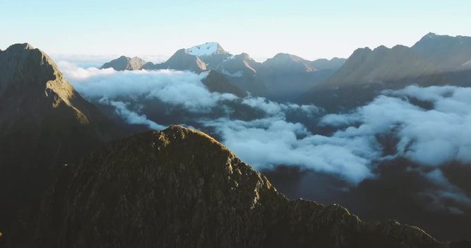 Mt Egmont ,Taranki moving clouds time-lapse