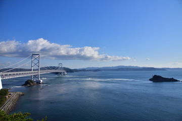 Fototapeta na wymiar Big bridge in Japan