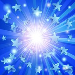 Blue Stars Background