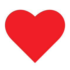Red heart vecor