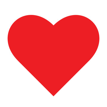 Red heart vecor