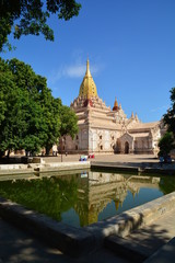 Fototapeta na wymiar Visite à la pagode de Ananda Phaya, Myanmar