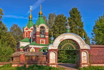 Old church in small russian town