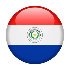 Obraz premium Paraguay Flag Vector Round Icon