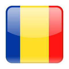Romania Flag Vector Square Icon