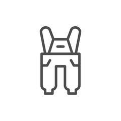 Overall line icon