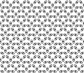 Abstract geometric Seamless pattern . Repeating geometric Black and white texture.