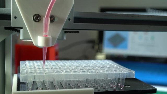 PCR Robot in genetic laboratory