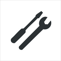 Screwdriver icon.  Illustration