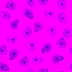 Delicate floral pattern. Purple silky watercolor seamless pattern. Unusual watercolor abstract background 119. Hand Painted Art Print. Flowers Repeating Pattern.