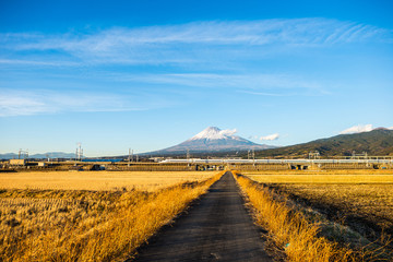 富士山と新幹線