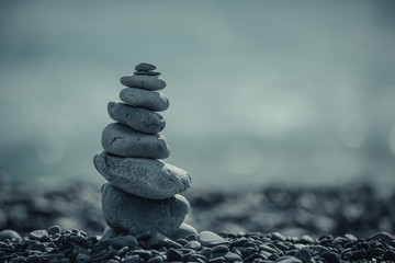 積み上げられた石