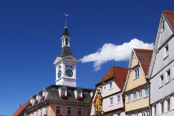 Fototapeta premium Aalen Historisches Rathaus, Baden Württemberg, Deutschland
