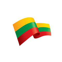 Lithuania flag, vector illustration