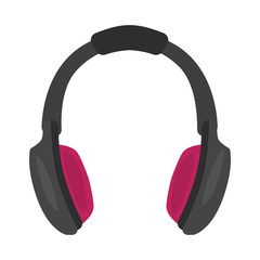 Headphones color flat