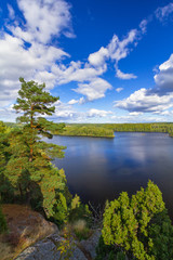 Obraz na płótnie Canvas Idyllic scenery of the lake in summer time, Sweden