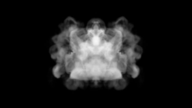 Set smoke video for text insertion, 3D particles spherical smoke 