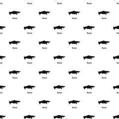 Russia map in black. Simple illustration of Russia map vector isolated on white background