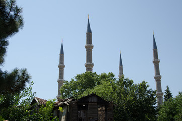 Fototapeta na wymiar Selimiye mosque with blue sky