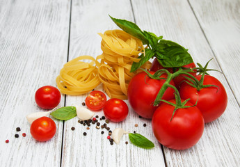 Fototapeta na wymiar italian food ingredients