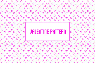Vector heart seamless pattern. St Valentine design of hearts hand drawn art icons.