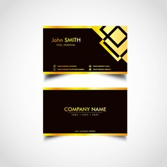 Golden Luxury Business Card Templates,Vector, Illustration