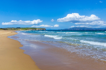Fototapeta na wymiar Austrailian sand beach clifton Tasmania