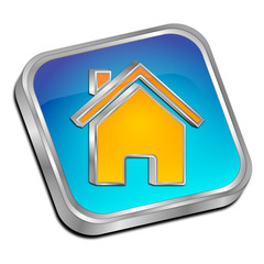 Home Button - 3D illustration