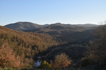 Panorama sulla Tolfa da Luni sul Mignone