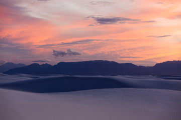 Sand dunes at white sands national monument [New Mexico, USA]